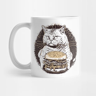 Burger cat Mug